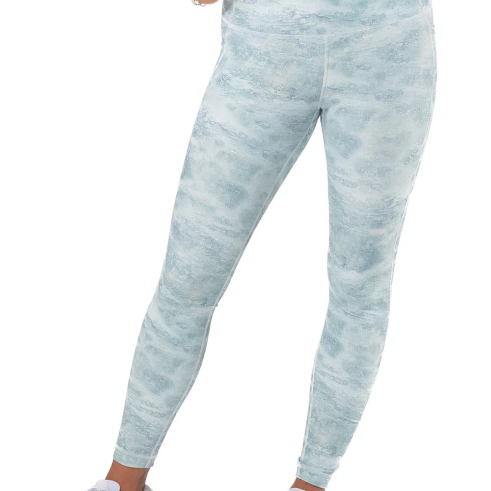 Women's Blue Patterned Leggings